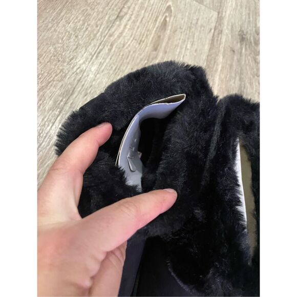 Juicy Couture Klaire Slip On Boots Black Buckle Women’s 8 New - Picture 10 of 12